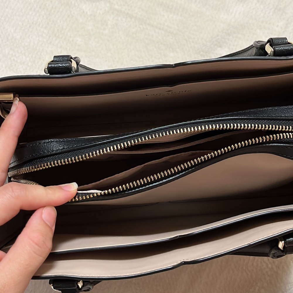 Kate Spade Triple Compartment Satchel - Black - Picture 7 of 8